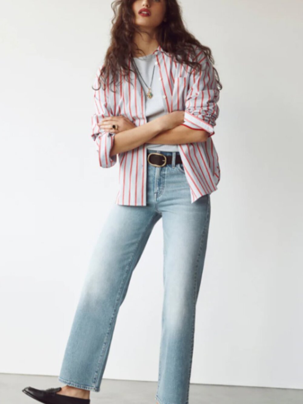 SOLD Madewell The Tall Perfect Vintage Wide Leg Crop Jean Raw Hem